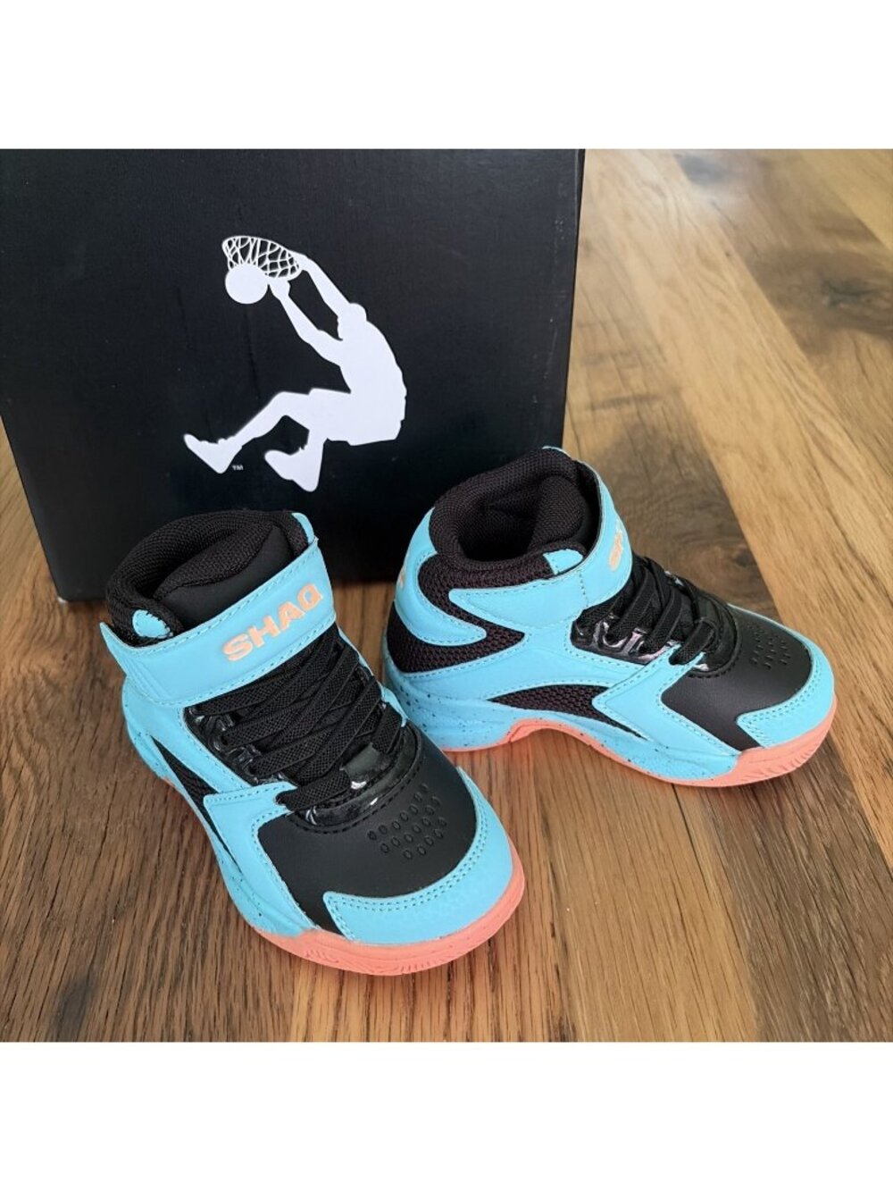 Shaq Motivate Teal High Top Sneakers New 6 Toddler
